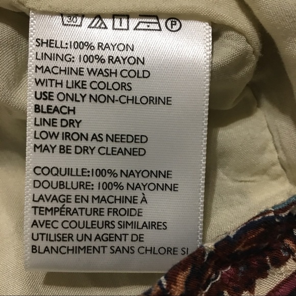 Ecote Sleeveless Shift Dress Floral Pattern Medium - Picture 8 of 8